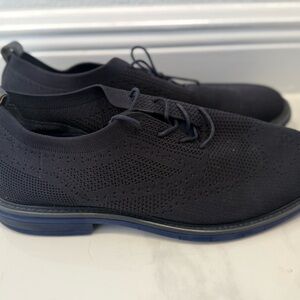 Reaction Kenneth Cole Navy Knit laces Oxford Lightweight Shoes Sz 12